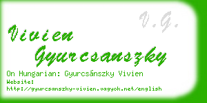 vivien gyurcsanszky business card