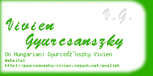 vivien gyurcsanszky business card